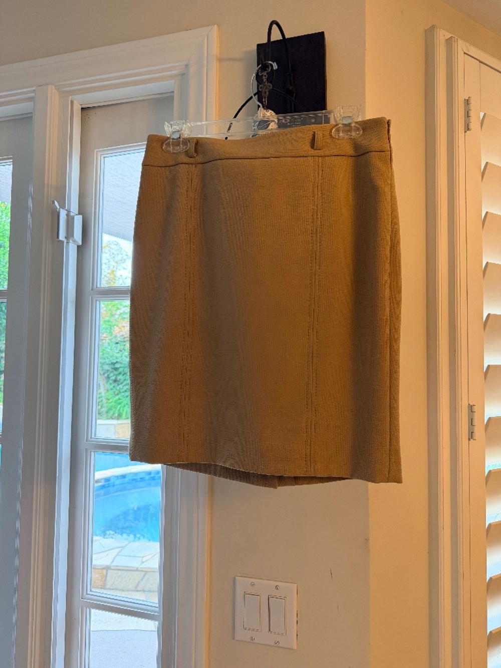 Ann Taylor LOFT Petites Camel Tan Pencil Skirt Size 4P